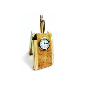 Portalápices de madera clásico Diseño Lindo Hermoso Escritorio de madera Contenedor de oficina Portalápices Soporte superventas - Product Image 6