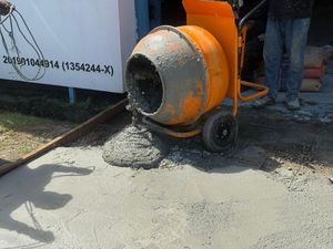 Nouvelle machine de mélangeur de ciment de grand tambour de 220L essence/décharge manuelle électrique facile à utiliser bonne qualité de mélange composant de moteur de noyau - Product Image 2