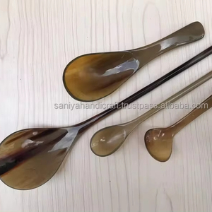 ช้อนเขาควายคอมโบ4-ฮอร์นช้อนแฮนด์เมดของที่ระลึกสไตล์สัตว์ฮวงจุ้ย - Product Image 3