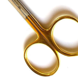 Instrumentos dentales de acero inoxidable de alta calidad, tijeras curvas 4,5, instrumentos quirúrgicos veterinarios dentales - Product Image 3