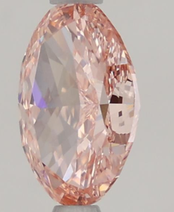 เพชรรูปวงรี1.29 CT แฟนซีปลูกในห้องปฏิบัติการสีชมพูสดใสเพชร VVS1 - Product Image 4