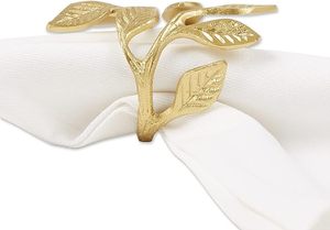 Servilleteros redondos de latón para piezas de centro de mesa de fiesta, servilletero único para decoración del hogar - Product Image 2