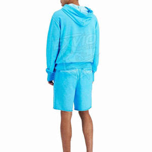 Conjunto de Sudadera con Capucha y Pantalones Cortos para Hombre, Ropa Deportiva Moderna, Sudadera con Capucha de Manga Larga y Pantalones Cortos - Product Image 3