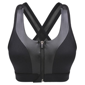 Sujetador deportivo corto sin espalda, ligero y cómodo, OEM, de secado rápido, sin costuras, para gimnasio, ropa deportiva, personalizada, de talla grande, transpirable - Product Image 4