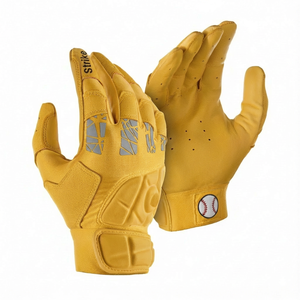 ถุงมือเบสบอลหนังแบบสั้น ราคาขายส่งจำนวนมาก ดีไซน์ทันสมัย บุนุ่ม กันลื่น ป้องกันแรงกระแทก ถุงมือตีซอฟต์บอล - Product Image 5