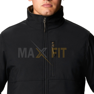 MAXFIT ENTERPRISES <b>Men's</b> High-Density Breathable <b>Soft</b> <b>Shell</b> <b>Jackets</b> Winter Season Canvas Different Styles OEM Services - Product Image 5