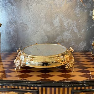 Chất Lượng Cao Cấp Bạc Hoàn Thành Kim Loại Bánh Đứng Thanh Lịch Bảng Hiển Thị Cho Sử Dụng Nhà Các Sự Kiện Và Gifting Thủ Công Từ Ấn Độ - Product Image 4