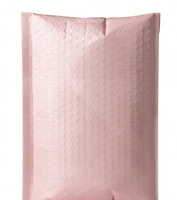 Enveloppe à bulles rose imperméable et antichoc avec fermeture autocollante pour cosmétiques, bijoux, cadeaux, expédition transfrontalière e-commerce
