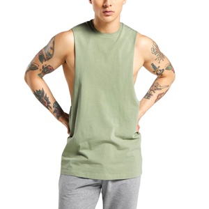 Men's Casual Workout Tank Top Quick Dry V-Neck Muscle <b>Stringer</b> Customizable Hood Black Polyester <b>Stringer</b> Tank Blank Style Print - Product Image 2