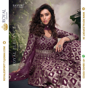 Lanzamiento de un nuevo diseñador exclusivo Pure Viscose Jacquard Silk Free Size Cosido Traje Colecciones Mayorista por Royal Export - Product Image 6