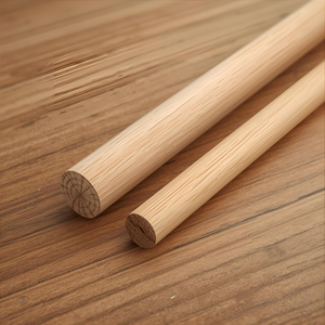 Varilla de palo de madera maciza para muebles, carpintería artesanal, proyectos de bricolaje, varillas de pasador de madera redondas, suministros de carpintería duraderos fuertes - Product Image 1