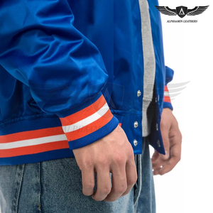 Chaquetas Varsity Vintage de Satén para Adultos, Ligeras, de la Más Alta Calidad, con Logotipo Propio, Producto Premium, Mejor Proveedor - Product Image 3