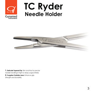 Portaagujas de acero inoxidable Certificado TC Ryder ISO13485, instrumentos quirúrgicos para dispositivos médicos de clase I - Product Image 4