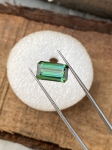 หินทัวร์มาลีนตัดเป็นรูปแปดเหลี่ยมอัญมณีหลวม4.85กะรัตได้รับการรับรองว่าเป็นสีที่น่าอัศจรรย์ - Product Image 5