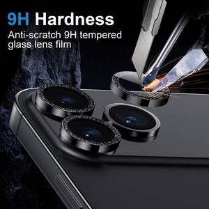 Pellicola Protettiva Lucida per <span class=keywords><strong>Fotocamera</strong></span> Posteriore iPhone 17 Pro Max e 17 Air, Facile Installazione, Glitterata - Product Image 3