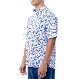 Elegante Camisa Polo de Pesca Ligera y Ecológica con Protección Solar UPF 50, Tejido Transpirable de Poliéster/Spandex, Diseñada para Actividades al Aire Libre - Product Image 3