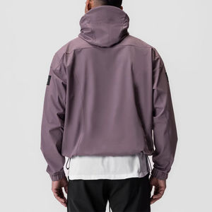 Vestes pour hommes automne 2025 sweat à capuche mince pour hommes sweat à capuche mode jeunesse hommes coupe-vent imperméable demi-fermeture éclair veste à capuche manteau de sport - Product Image 4