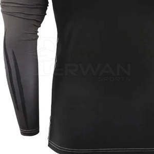Conception personnalisée de votre propre Rush Guard à manches longues respirant Rash Guard meilleure qualité plaine hommes Rash Guard - Product Image 5