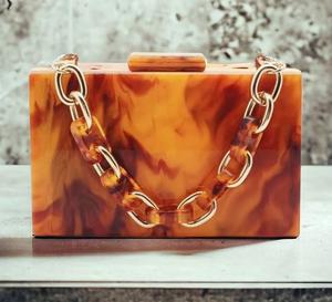 Mode soirée sacs à main mariage dames femmes sac à main femmes luxe marbre pochette résine sac pochette résine luxe sacs - Product Image 1