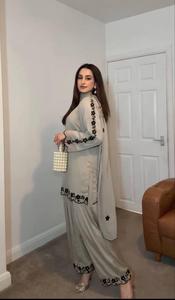 เสื้อปักลายสำหรับงานแต่งงานผ้าจอร์เจียแบบหนักผ้าทอแน่นเสื้อใส่ทำงานและกระจกสไตล์วังปักลายแฟนซี - Product Image 3