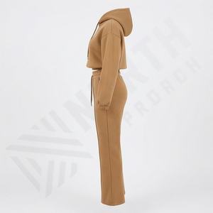 Nuevo Conjunto Deportivo de Chándal para Mujer, Fabricado en Fábrica, con Etiqueta Personalizada al por Mayor, Sudadera con Capucha, Ropa Deportiva de Alta Calidad, Color Personalizado - Product Image 3