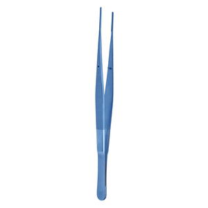 Pinzas de tejido Debakey de grado quirúrgico, pinzas de disección quirúrgicas de acero metálico con revestimiento azul de 15 cm para sala quirúrgica - Product Image 6
