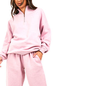 Chándal de lana personalizado de alta calidad para mujer, chándal deportivo de lujo de talla grande, conjuntos de dos piezas para mujer - Product Image 6