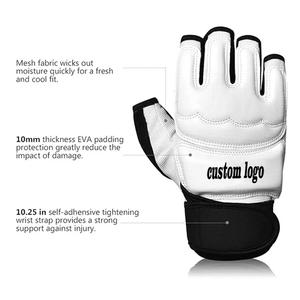 Gants de boxe et de MMA demi-doigt avec logo personnalisé de haute qualité gants d'entraînement en cuir en gros pour adultes - Product Image 6