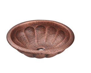 Évier de cuisine sous le comptoir en cuivre et en métal gaufré de qualité supérieure pour la maison - Product Image 4