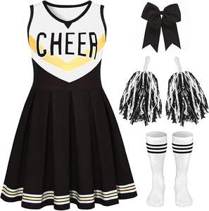 Custom Cheerleading Uniform Set For <b>Girls</b> And Women Cheer Outfit Team Wear Cheerleader Skirt And Top Wholesale - Product Image 1