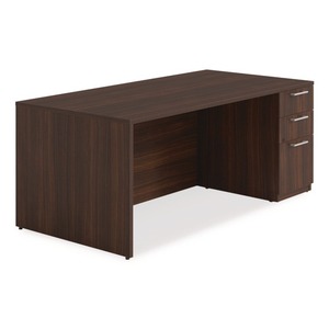 Bureau à piédestal unique droit Alera AE1NZK-S3672UF HRG en acajou, 72 pouces. X 36 pouces. X 29 pouces. Collection de bureaux de la série Séville - Product Image 6