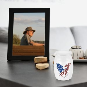 Mini urnas personalizadas, urnas de recuerdo de cremación decorativas de acero inoxidable para cenizas, urna conmemorativa con montar en el cielo, tamaño personalizado - Product Image 5
