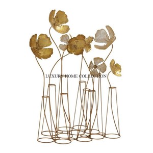 Candelabros de decoración de mesa chapados en oro Vintage, diseño maravilloso, candelabro de boda de fiesta de lujo hecho a mano - Product Image 3