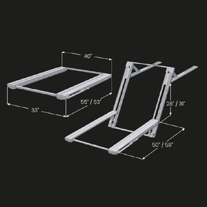 Portaequipajes <span class=keywords><strong>de</strong></span> <span class=keywords><strong>Techo</strong></span> Plegable <span class=keywords><strong>de</strong></span> Gran Capacidad, con Barra Transversal <span class=keywords><strong>de</strong></span> Aleación <span class=keywords><strong>de</strong></span> Aluminio, Plataforma <span class=keywords><strong>de</strong></span> Cesta para Equipaje - Product Image 2