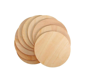 Posavasos de madera de acacia con estilo, Juego de 4 posavasos redondos de madera de acacia para bebidas y uso en bar de vino para mesa de Hotel, alfombrillas y almohadillas - Product Image 1