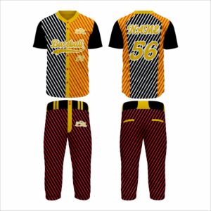 Ensemble uniforme de baseball et de softball pour hommes EasyFit Industries en gros, 100% polyester, séchage rapide, col rond, poches, haute qualité - Product Image 3
