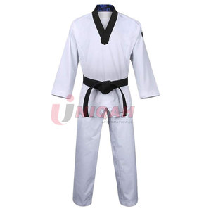 Tela de malla transpirable de alto rendimiento Logotipo de color personalizado Ropa Uniforme de taekwondo teñido para Artes Marciales MMA Judo Karate - Product Image 1