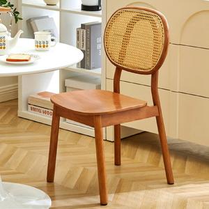 Meubles de café en bois de teck bois massif fabriqué en Indonésie projet de gros-siège en bois teck naturel et dossier en rotin - Product Image 1