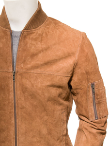 Veste en cuir suédé de cowboy en bronze pour hommes, style vintage unique, hip-hop, vêtements d'extérieur pour festival d'hiver - Product Image 5