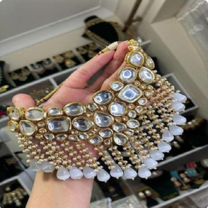 Conjunto de Collar de Primera Calidad para Mujer, Hermoso Diseño, Perfecto para Bodas, Fiestas, Conjunto de Collar Hecho a Mano - Product Image 1