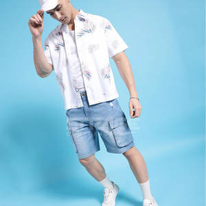 Shorts en jean pour hommes avec logo personnalisé, 100% coton, décontractés, écologiques, de haute qualité, fabricant professionnel, vente chaude - Product Image 6