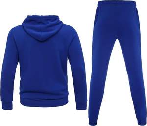 Ensemble de survêtement de haute qualité et personnalisé, grande taille et couleur, survêtement pour homme à la vente en ligne, uni avec logo - Product Image 2