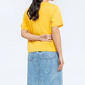 Oversize 95% algodón 5% poliéster camiseta en blanco Camisas manga corta para mujeres impresas de talla grande mujeres camisetas - Product Image 4