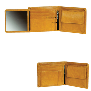 Slim and Classic Leather <b>Wallet</b> For <b>Men</b> Light <b>Brown</b> - Product Image 3