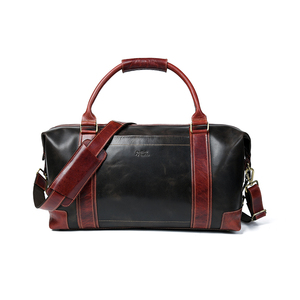 Bolsas de lona de viaje de cuero genuino real de alta calidad personalizadas de fábrica - Product Image 6