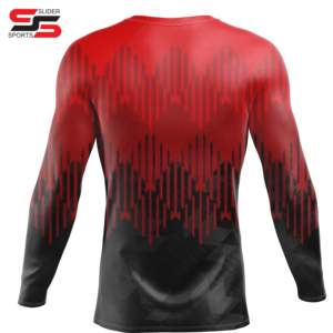 T-shirts à col rond imprimés par sublimation pour hommes Mma Bjj Surf Rashguard - Product Image 2