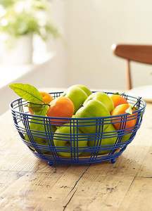 Panier à fruits en fil métallique, vente en gros d'usine, durable, revêtement en poudre, bol à fruits en fer, support de rangement multifonctionnel pour la cuisine, bol à fruits - Product Image 2