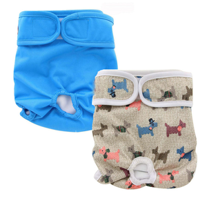 Hiphoppet ผ้าอ้อมสุนัขหญิงที่นำกลับมาใช้ใหม่ได้ซักได้ระบายอากาศและดูดซับได้ดีกางเกงสัตว์เลี้ยงสำหรับไม่หยุดยั้งการดูแลประจำเดือน - Product Image 2