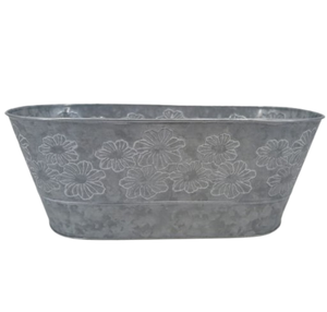 Macetas de pared de metal de zinc medio redondas de estilo americano Maceta de piso de último estilo a bajo precio Macetas de macetas de metal galvanizado - Product Image 2