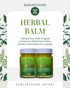 Samleethong Thai, bálsamo calmante de hierbas orgánico, ungüento, extracto Natural Phlai para aliviar dolores musculares, fragancia de Spa disponible OEM - Product Image 4